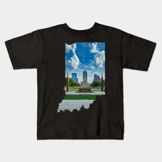 Indiana (Indianapolis) Kids T-Shirt by gorff